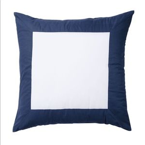 Serena and Lilly navy color frame Euro sham